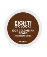EIGHT O&#39; CLOCK 100% COLOMBIAN PEAKS COFFEE KCUP PODS 96CT - $81.68 CAD