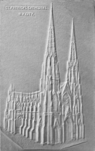 NEW YORK CITY NY~ST PATRICK&#39;S CATHEDRAL-1907 BAS RELIEF POSTCARD - $8.41