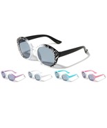 KIDS YOUTH GIRLS ROUND OMBRE SUNGLASSES GLITTER SPARKLE RETRO DESIGNER F... - €8,58 EUR