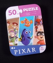 Disney Pixar mini puzzle in collector tin 50 pcs New Sealed - £3.16 GBP