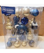 Christmas Ornaments 30pk Shatterproof Purple &amp; Gold Winter Wonder NIB 273H - $8.00 CAD