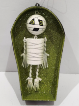 HALLOWEEN Pier 1 One Glitter Coffin Mummy Ornament - $59.39