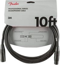 Genuine Fender Professional Series Microphone Cable, 10', Black - £33.56 GBP