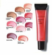 Avon Ultra Shiny Tubes Dreamy Peach Lip gloss  15 ml New Very Rare - $11.00