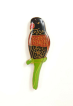 Parrot Psittacines Bird Vintage Pin from 80s Enamel Lapel Hat Tie Tac - £3.11 GBP