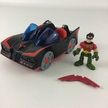 Imaginext DC Comic Robinmobile Light Up Vehicle Robin Action Figure Lot ... - $27.67