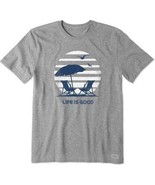 Life is Good Men&#39;s Medium 70&#39;s Retro Beach Umbrella Short Sleeve Tee - $291.68 MXN