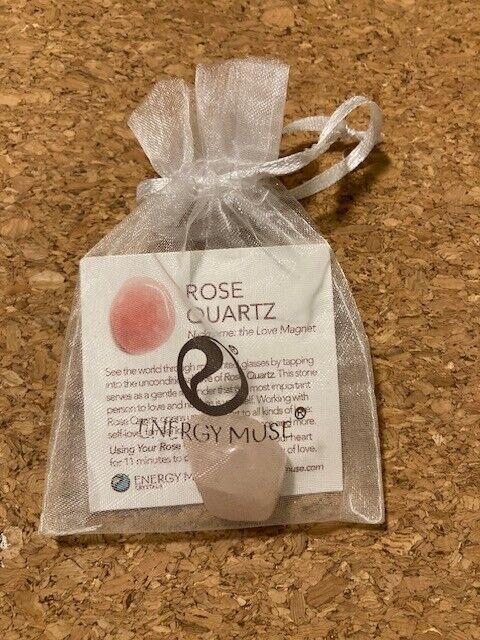 Rose Quartz 1&quot;  Tumbled Palm Stone Beautiful healing stones. - $4.90