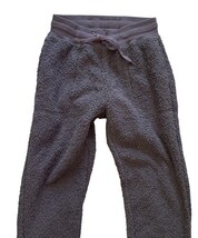 Uniqlo Sherpa Fleece Jogger Pants Gray Womens Small Cozy Lounge Sweatpants image 4