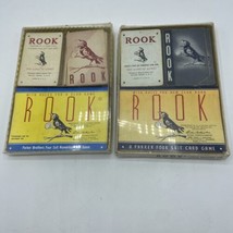 Vintage 1959 Rook Card Game-Original Box &amp; Rule Books-Pre-owned-Blue And... - $16.83