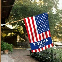 Trump Blue Ribbon USA Police Lives Matter With Sleeve 3X5 Flag Rough Tex... - $348.45 MXN