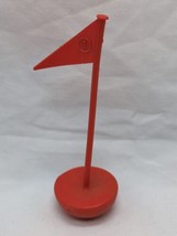 Vintage 1960s Orange Number 1 Flag Toy 3&quot; - $9.89