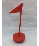 Vintage 1960s Orange Number 1 Flag Toy 3&quot; - $9.89