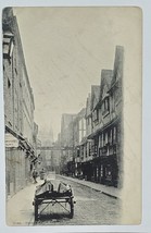 UK York Stonegate Scene on Street Wagon Shops People c1900s Postcard T11 - £4.70 GBP