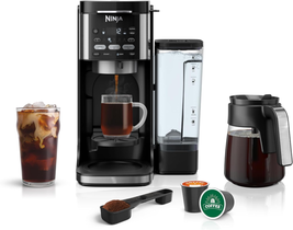 Ninja CFP101 Dualbrew Hot &amp; Iced Coffee Maker K Cup Compatible 12-Cup Drip Black - £118.66 GBP