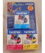  Brother LC41 Ink 3-Pack LC41C LC41M LC41Y LC41CL 3PKS LC41CL3PKS genuine  - £11.60 GBP