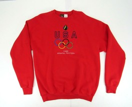 Vintage 1996 USA Olympique Ras Du Cou Sweat Hommes XL Atlanta JCPenney A... - $28.44