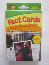 Fact Educational Colored Cards 36 U.S. Presidents Bush Obama 3&quot; x 5&quot; Boxed - $7.91