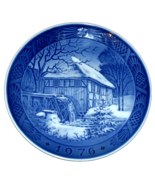 Royal Copenhagen Denmark 1976 Christmas Plate Vibaek Water Mill - $8.00
