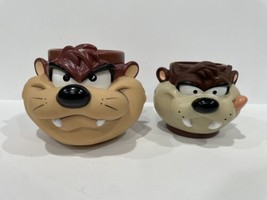Taz Tasmanian Devil Mug Plastic Coffee Cups Warner Bros Looney Tunes 1993 / 1995 - £16.63 GBP