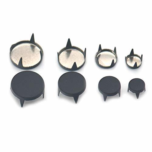 Bluemoona 60 Pcs - Metal Flat 12mm Stud Spots Nailhead Spikes Punk Belt Bag Shoe