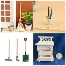 AirAds (Lot 4) 1:12 Scale Dollhouse Miniatures Accessories Dummy Garden Tools Mo - £12.94 GBP