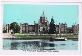 British Columbia BC Postcard RPPC Victoria Parliament Buildings SceneOchrom - £2.90 GBP