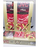 JVC Premium Quality SX Gold 6 Hour T-120 Blank VHS Cassette Tapes Lot Of 3 - $14.88 CAD