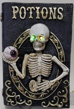Spooky Light-Up Skeleton Book Shelf Mantel Sitter Decor - $526.30 MXN