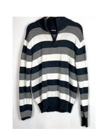 Gray and white men’s Sweater 1/4 Zipper Size large - $170.99 MXN