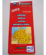 Map Michelin Road Germany Benelux Austria Republic Czech 1:1M 987 Am - $528.33 MXN