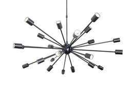 Mid-Century Style 24 Arm Starburst Sputnik Brass Black Finish Candlestick-
sh... - £359.40 GBP