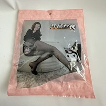 Women Sexy Black Open Crotch Crotchless Sheer Pantyhose Socks Stockings ... - $10.58 CAD