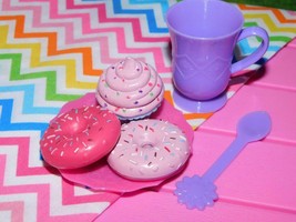 18&quot; Doll Doughnuts, Cupcake Desser Fits Our Generation American Girl My ... - £10.07 GBP