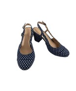 Kelly &amp; Katie Templar Women Shoes Blue White 8.5M Polka Dot Block Heel S... - $37.78 CAD