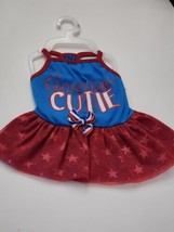 PlayOn Woofwear Fashionable Holiday July 4th Dog Dress Red/Wht/Blu Stars... - $9.80