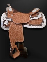 Original Leather Western Saddle for Horse Handcrafted  11&quot; - 18&quot; - £445.93 GBP