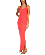 $140 MICHAEL Michael Kors Three-Ring Ribbed Tank Maxi Dress Sz XL Coral NWT - £36.51 GBP