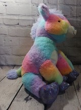Fiesta Toys Giraffe Plush Rainbow Sherbet Soft Stuffed Animal Sparkle Fe... - $16.82