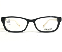 Nine West Eyeglasses Frames NW5134 001 Black Ivory Rectangular 52-16-135 - $41.86