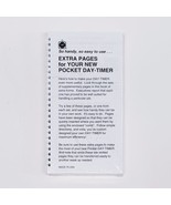 Day-Timer Organizer-Assortment Extra Pages-Spiral Pocket Size Planner Re... - $194.60 MXN