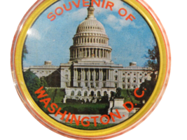 Vintage Round Souvenir Playing Cards Washington D.C. - $7.43