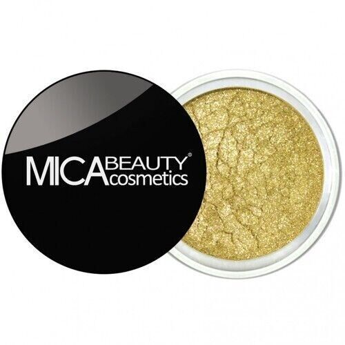 MICA BEAUTY Mineral Eye Shadow Glitter STORM 4 Gold Green Full Size 2.5g... - $19.31