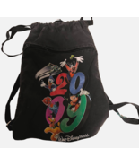 Walt Disney World Disneyana 2009 Daypack Backpack Black w/Disney Characters - $18.70