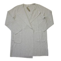 NWT J.Crew Juliette in Heather Dove Gray Collarless Open Sweater Blazer L - £79.47 GBP