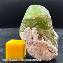 Grade A Peridot Crystal, Sipat Valley, Mansehra, Pakistan - 100% Genuine + COA - £34.18 GBP