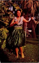 Hawaiian Woman Dancing Hula Hi Hawaii UNP Unused Chrome Postcard B2 - £2.69 GBP