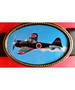 Fighter Planes of WWII MITSUBISHI A6M ZERO Epoxy Photo Belt Buckle- NEW! - $22.94 CAD
