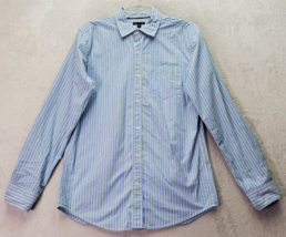 Gap Dress Shirt Men Medium Multi Striped Cotton Long Sleeve Collared Button Down - £10.43 GBP