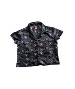 Women NFL Oakland Las Vegas Raiders Satin button-Up Night T-Shirt Size L - £11.19 GBP